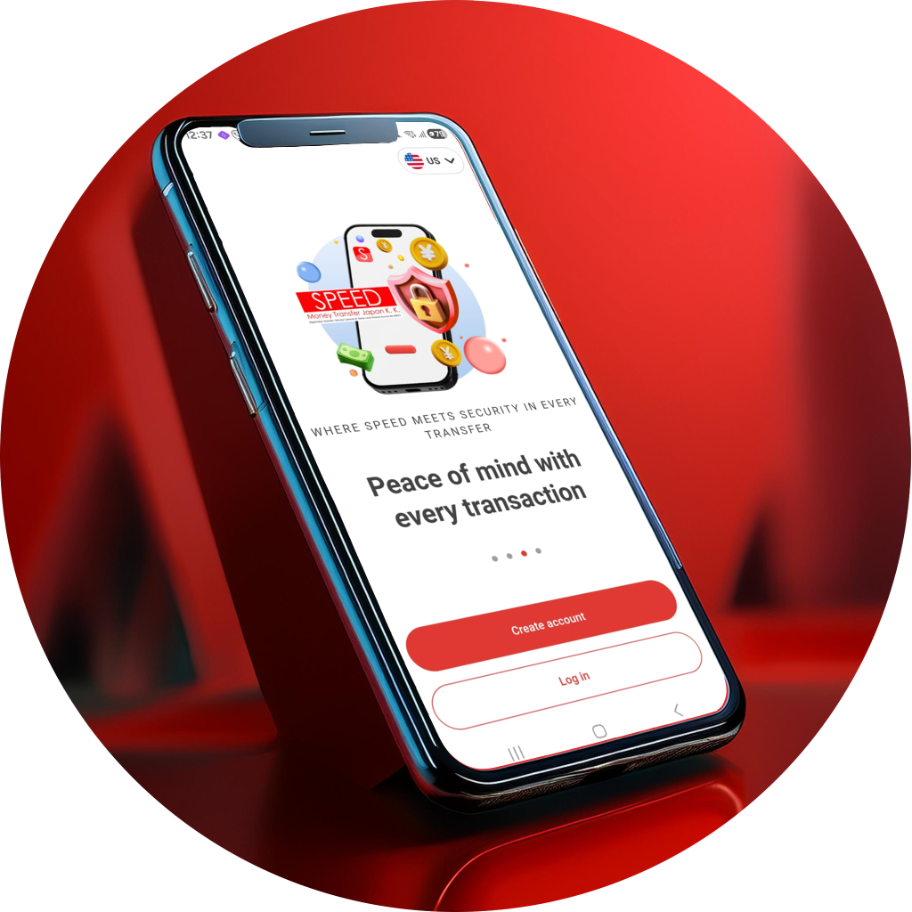 Speed Money Transfer Japan mobile app